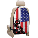 Military American Flag Print Car Seat Organizers