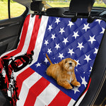 Military American Flag Print Pet Car Back Seat Cover