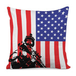 Military American Flag Print Pillow Cover