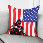 Military American Flag Print Pillow Cover