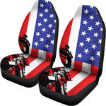 Military American Flag Print Universal Fit Car Seat Covers