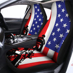 Military American Flag Print Universal Fit Car Seat Covers