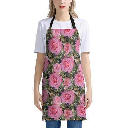 Military Camouflage Flower Pattern Print Apron
