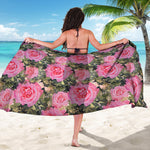 Military Camouflage Flower Pattern Print Beach Sarong Wrap