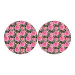 Military Camouflage Flower Pattern Print Car Coasters