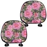 Military Camouflage Flower Pattern Print Car Headrest Covers
