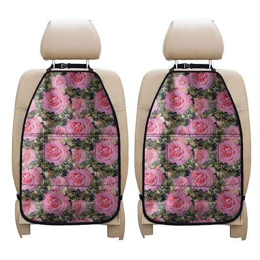 Military Camouflage Flower Pattern Print Car Seat Organizers