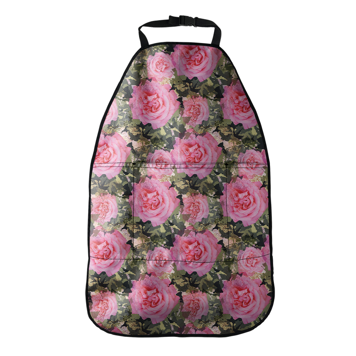 Military Camouflage Flower Pattern Print Car Seat Organizers