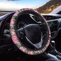 Military Camouflage Flower Pattern Print Car Steering Wheel Cover