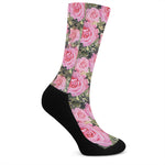 Military Camouflage Flower Pattern Print Crew Socks