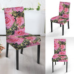 Military Camouflage Flower Pattern Print Dining Chair Slipcover