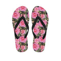 Military Camouflage Flower Pattern Print Flip Flops
