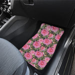 Military Camouflage Flower Pattern Print Front and Back Car Floor Mats