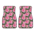 Military Camouflage Flower Pattern Print Front Car Floor Mats