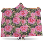 Military Camouflage Flower Pattern Print Hooded Blanket