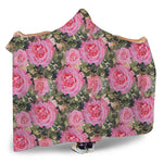 Military Camouflage Flower Pattern Print Hooded Blanket