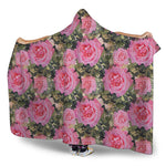 Military Camouflage Flower Pattern Print Hooded Blanket