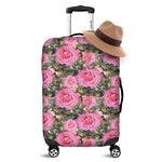 Military Camouflage Flower Pattern Print Luggage Cover