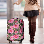 Military Camouflage Flower Pattern Print Luggage Cover