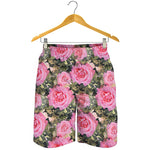 Military Camouflage Flower Pattern Print Men's Shorts