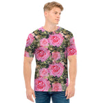 Military Camouflage Flower Pattern Print Men's T-Shirt