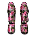 Military Camouflage Flower Pattern Print Muay Thai Shin Guards
