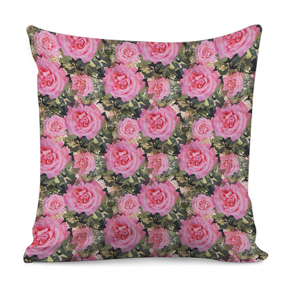 Military Camouflage Flower Pattern Print Pillow Cover