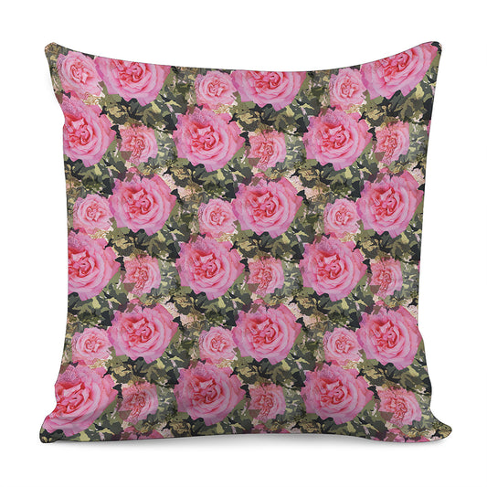 Military Camouflage Flower Pattern Print Pillow Cover