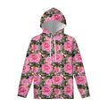 Military Camouflage Flower Pattern Print Pullover Hoodie