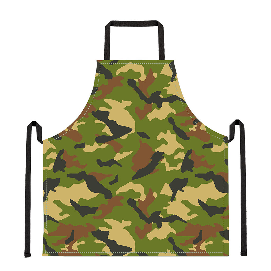 Military Camouflage Print Apron