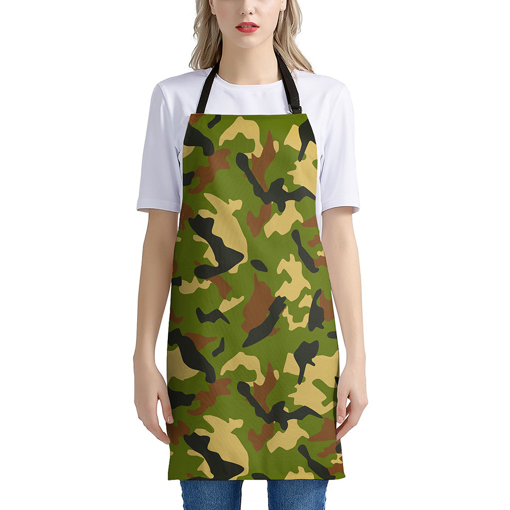 Military Camouflage Print Apron