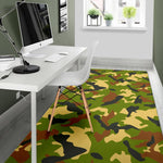 Military Camouflage Print Area Rug GearFrost