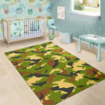 Military Camouflage Print Area Rug GearFrost