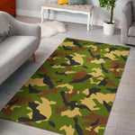 Military Camouflage Print Area Rug GearFrost