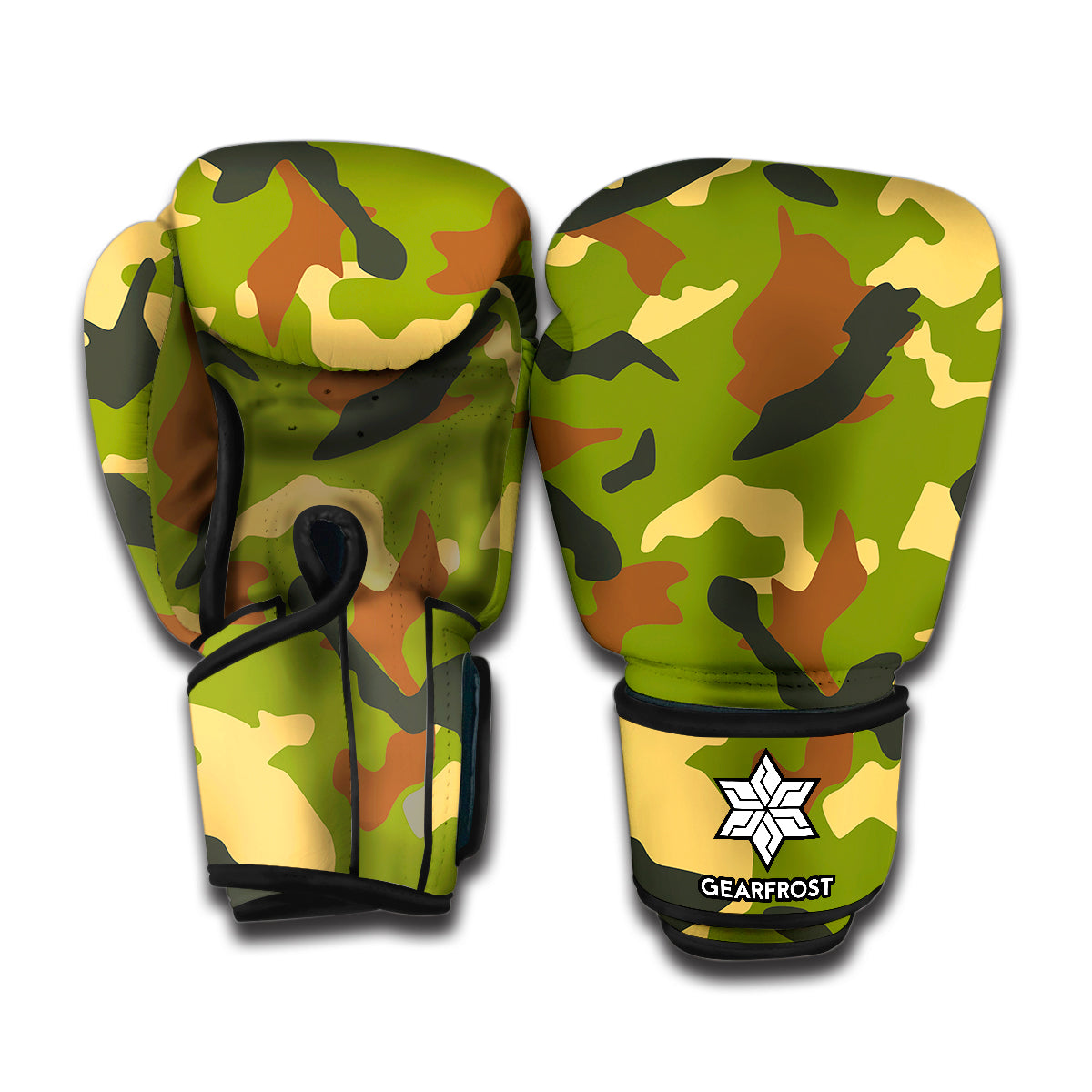 Military Camouflage Print Boxing Gloves