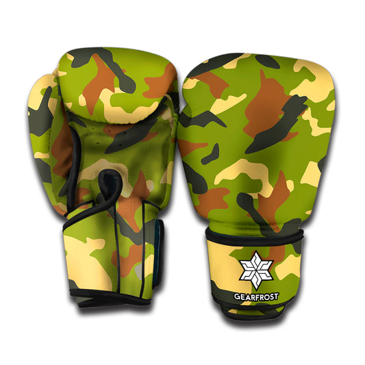 Military Camouflage Print Boxing Gloves
