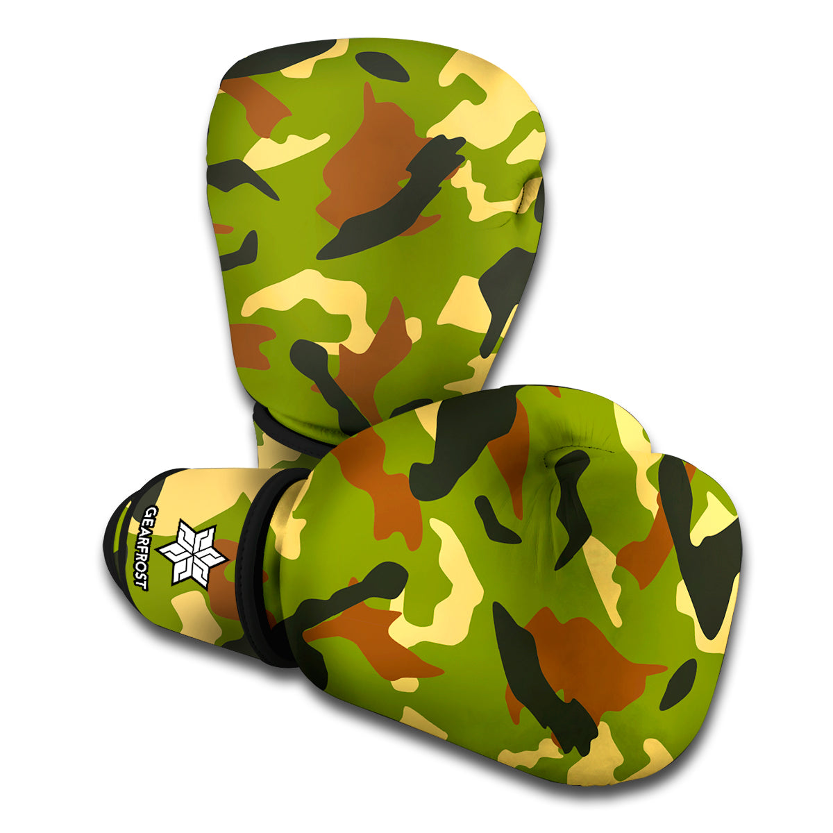 Military Camouflage Print Boxing Gloves