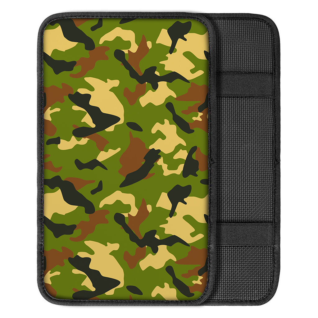 Military Camouflage Print Car Center Console Cover