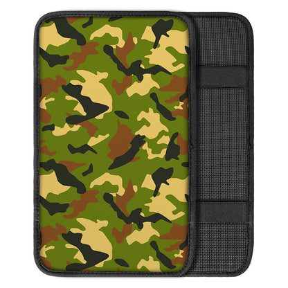 Military Camouflage Print Car Center Console Cover