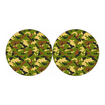 Military Camouflage Print Car Coasters