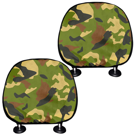 Military Camouflage Print Car Headrest Covers