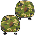 Military Camouflage Print Car Headrest Covers