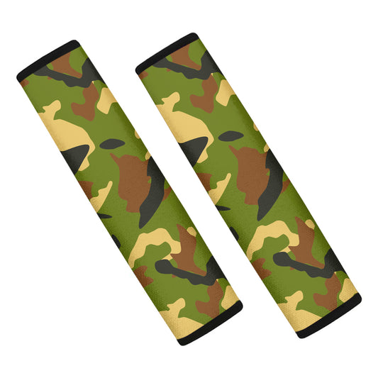 Military Camouflage Print Car Seat Belt Covers