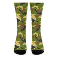 Military Camouflage Print Crew Socks