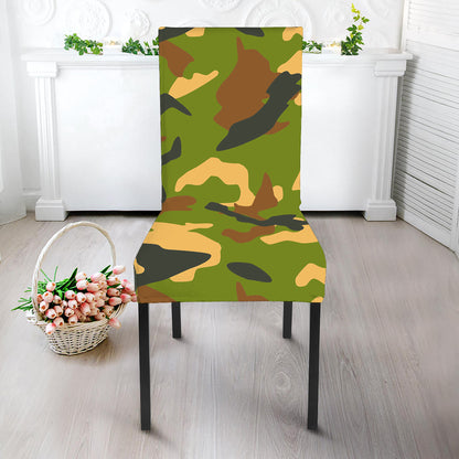 Military Camouflage Print Dining Chair Slipcover