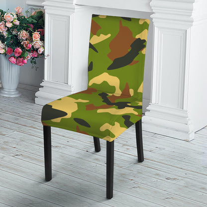 Military Camouflage Print Dining Chair Slipcover