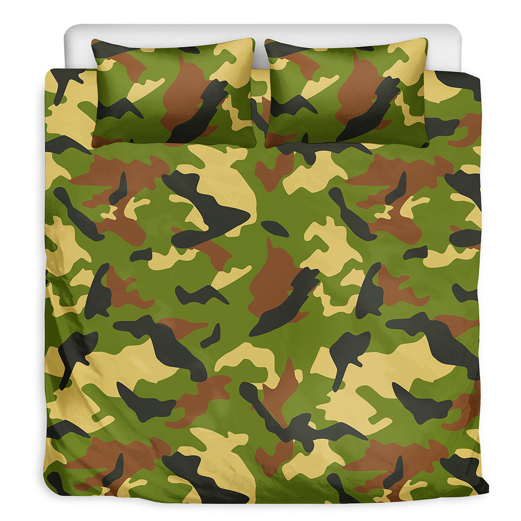 Military Camouflage Print Duvet Cover Bedding Set