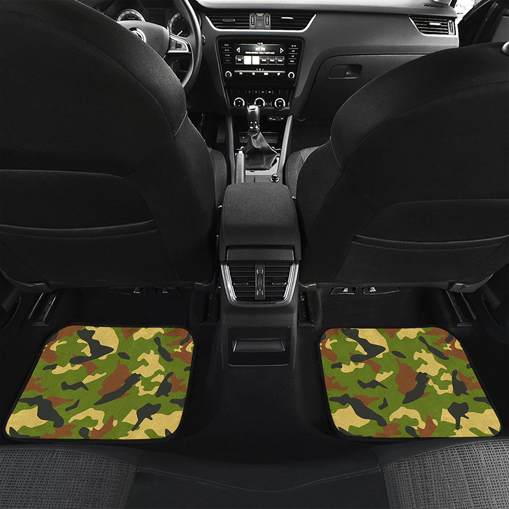 Military Camouflage Print Front and Back Car Floor Mats