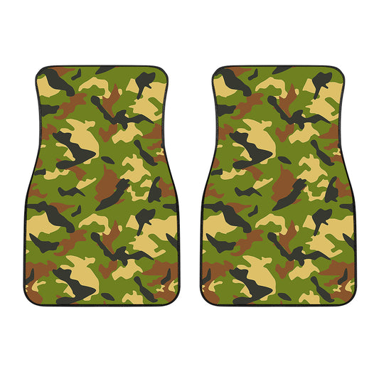 Military Camouflage Print Front Car Floor Mats