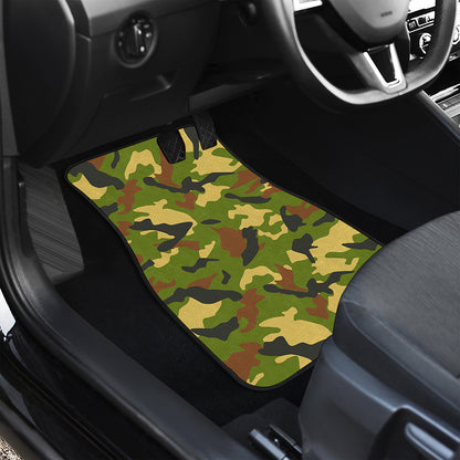 Military Camouflage Print Front Car Floor Mats